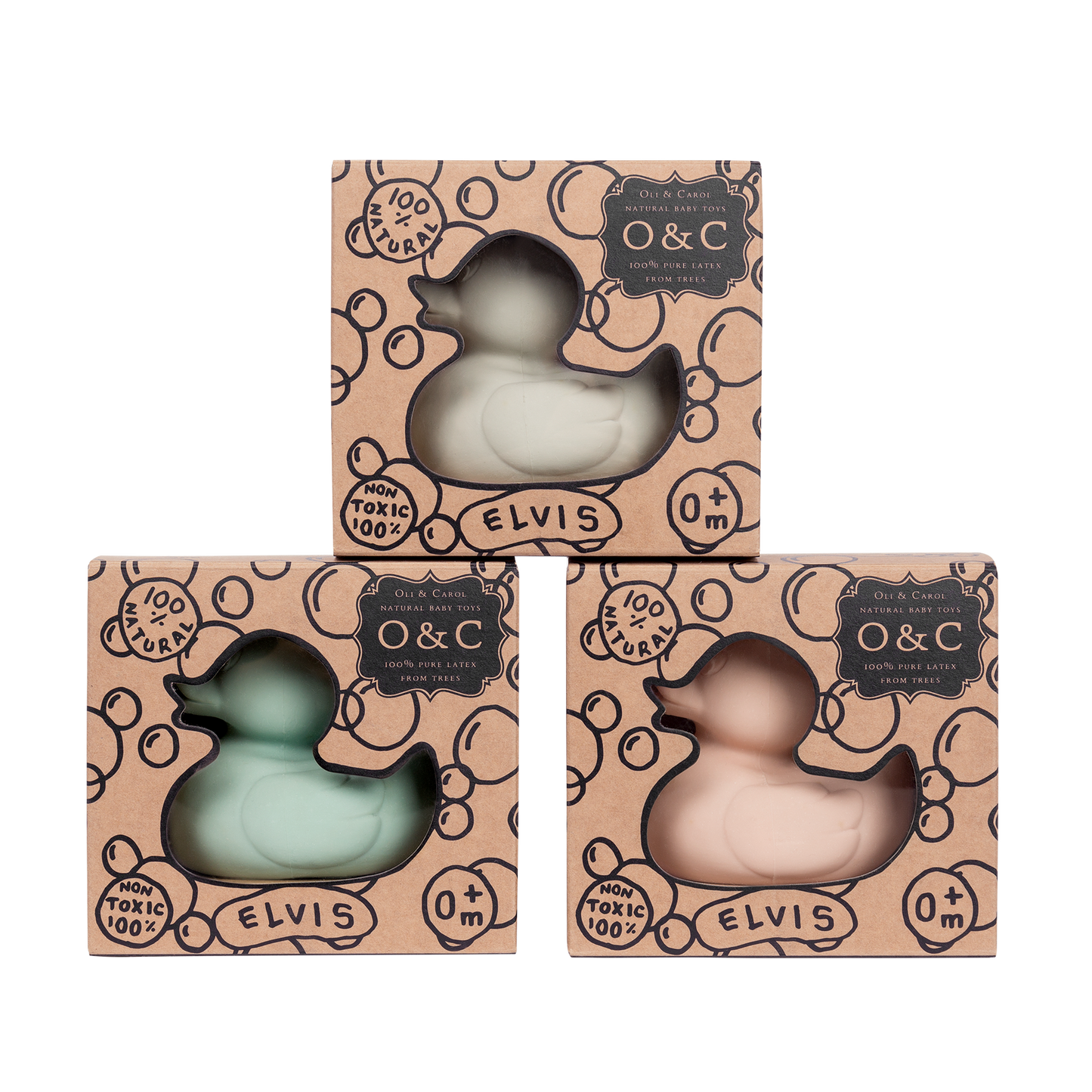 Elvis le Canard Gris – Jouet de bain et dentition bébé – vue produit 10