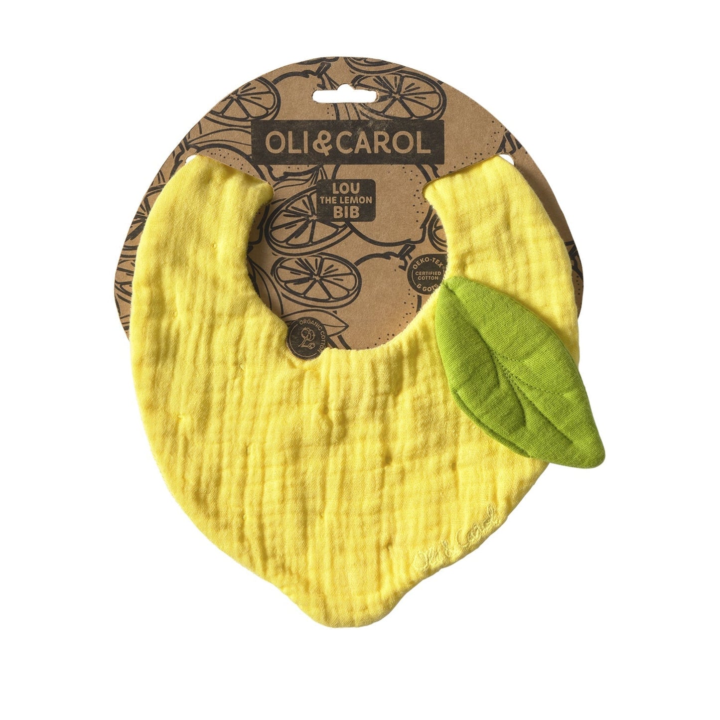 Lou le Citron – Bavoir bébé – vue produit 8