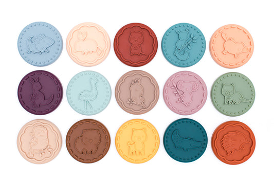 Kit of 15 animal pads - Australiana