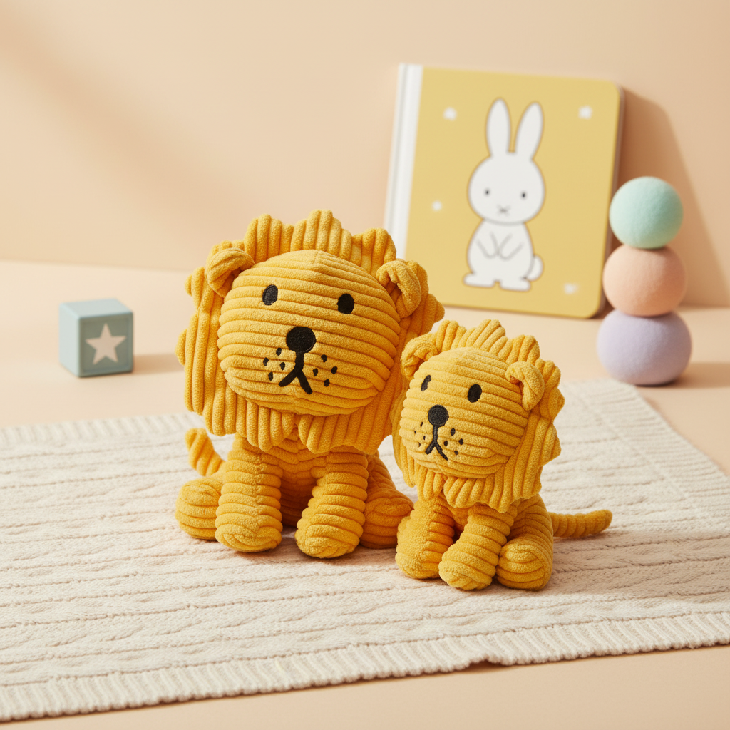 Corduroy Lion Plush Toy