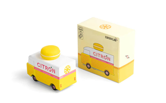Candycar World Holz-Van – Zitronen-Macaron-Van