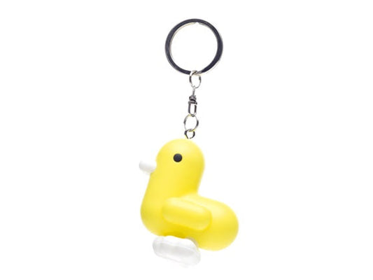 Neon Yellow Duck Keychain