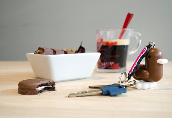 Candy Brown Duck Keychain