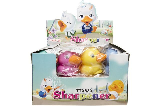 Bleistiftspitzer in Entenform