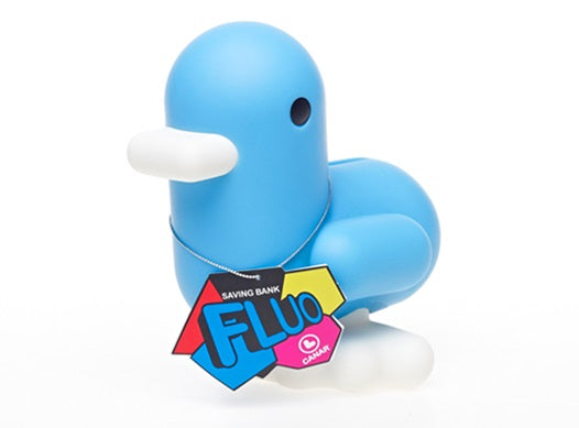 Tirelire Canard Bleu Fluo Cadeau Geek
