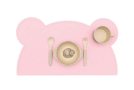 Pulver rosa Silikontisch -Set