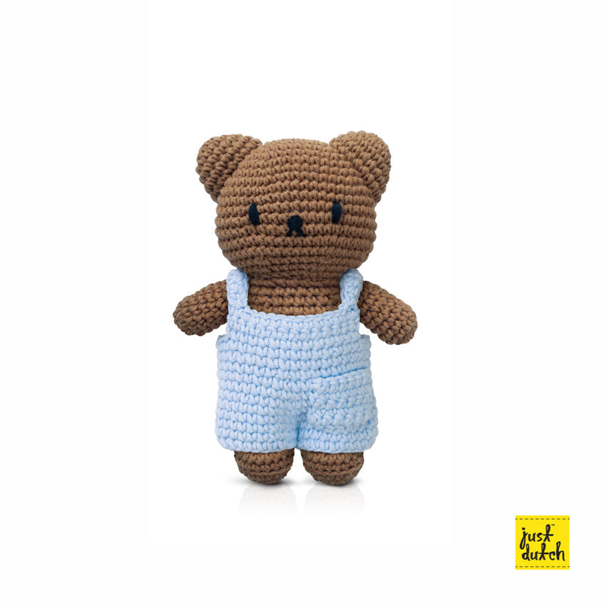 Doudou Boris Salopette - Bleu pastel