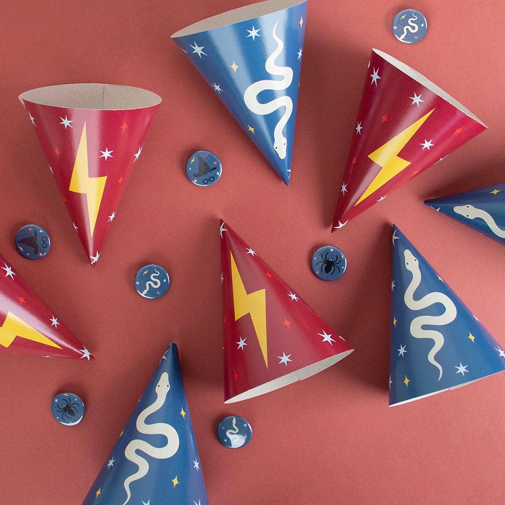 8 Partyhüte - Zauberer