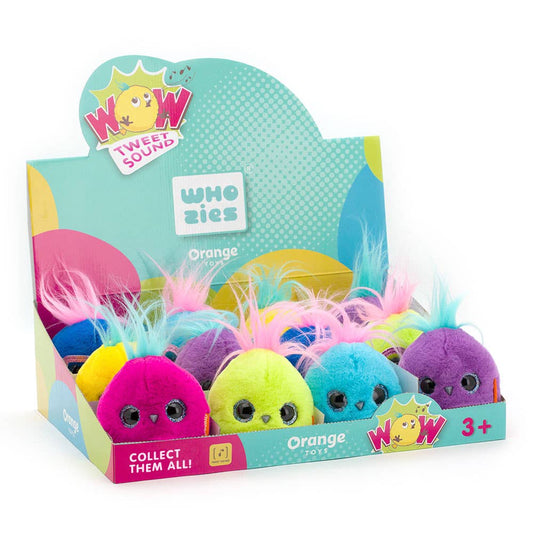 Pendentif en peluche Whozie avec nœud, 8 cm