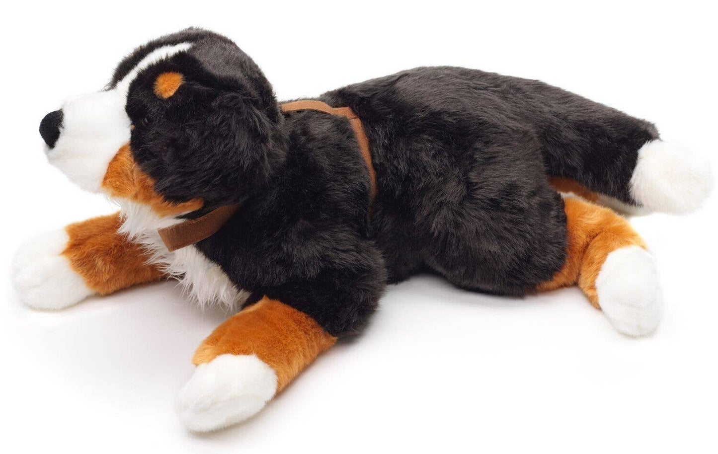 Peluche Bouvier bernois allongé (avec harnais) Uni Toys