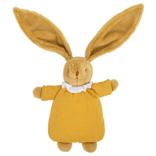 Angel's Nest Bunny Comforter with Rattle - Curry