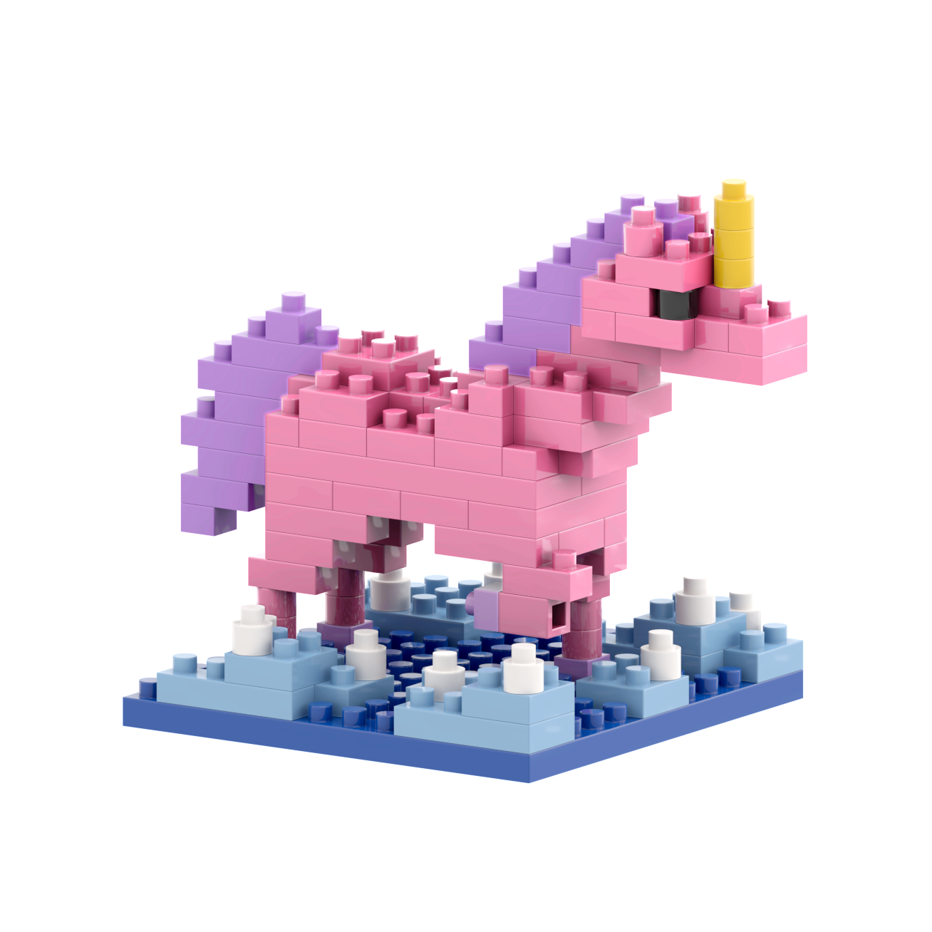 Postkarte BRIXIES Einhorn