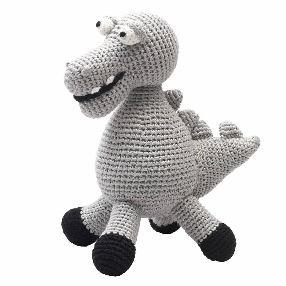XL Crochet Plush - Gray Crocodile