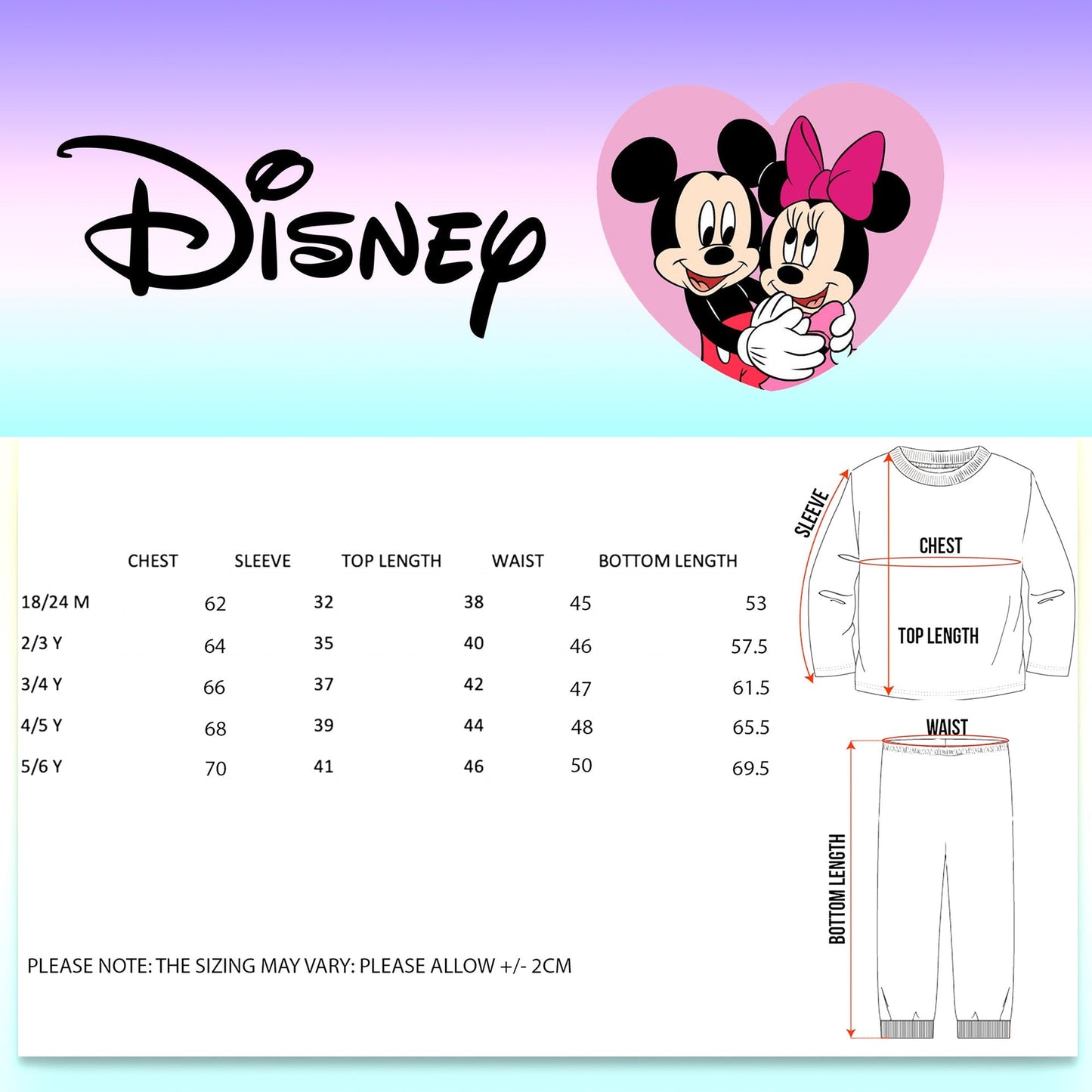 Disney Christmas Pyjama- bleu
