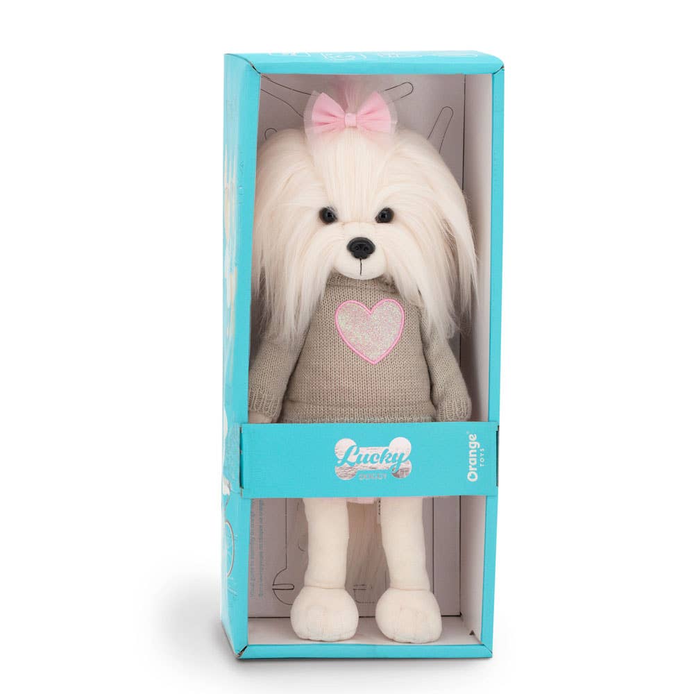 Lucky Mimi Dog Doll: Pink Heart - 38cm