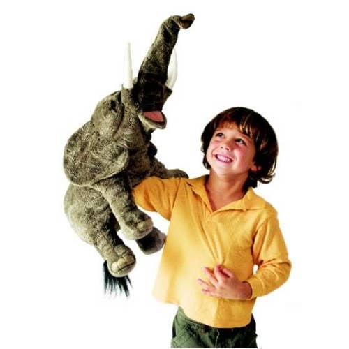 Marionnette à main Eléphant/Eléphant 2534 Folkmanis réaliste