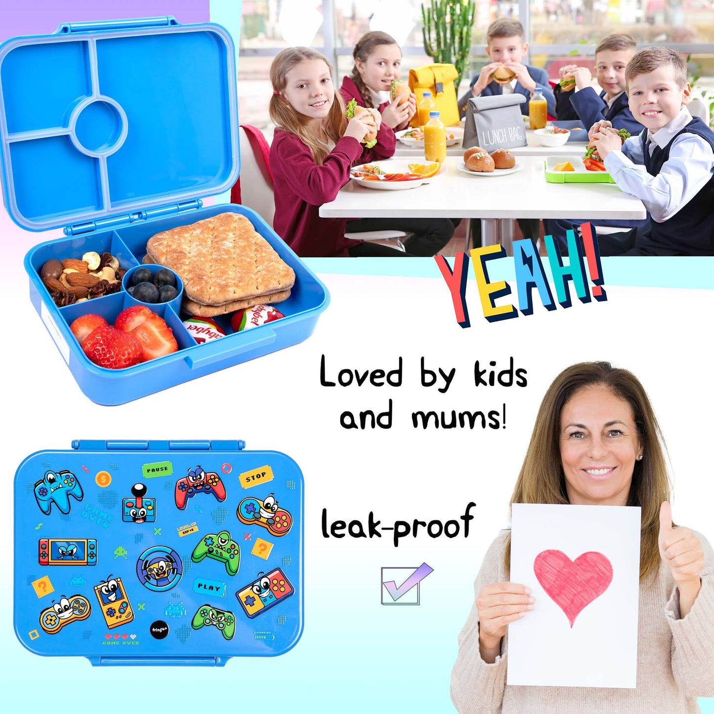 Boîte repas- gaming Faces