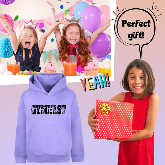 Hoodie Gymnastik – Fringoo Gymnastic for Cotton Rich Soft Hooded – Gymnast lila