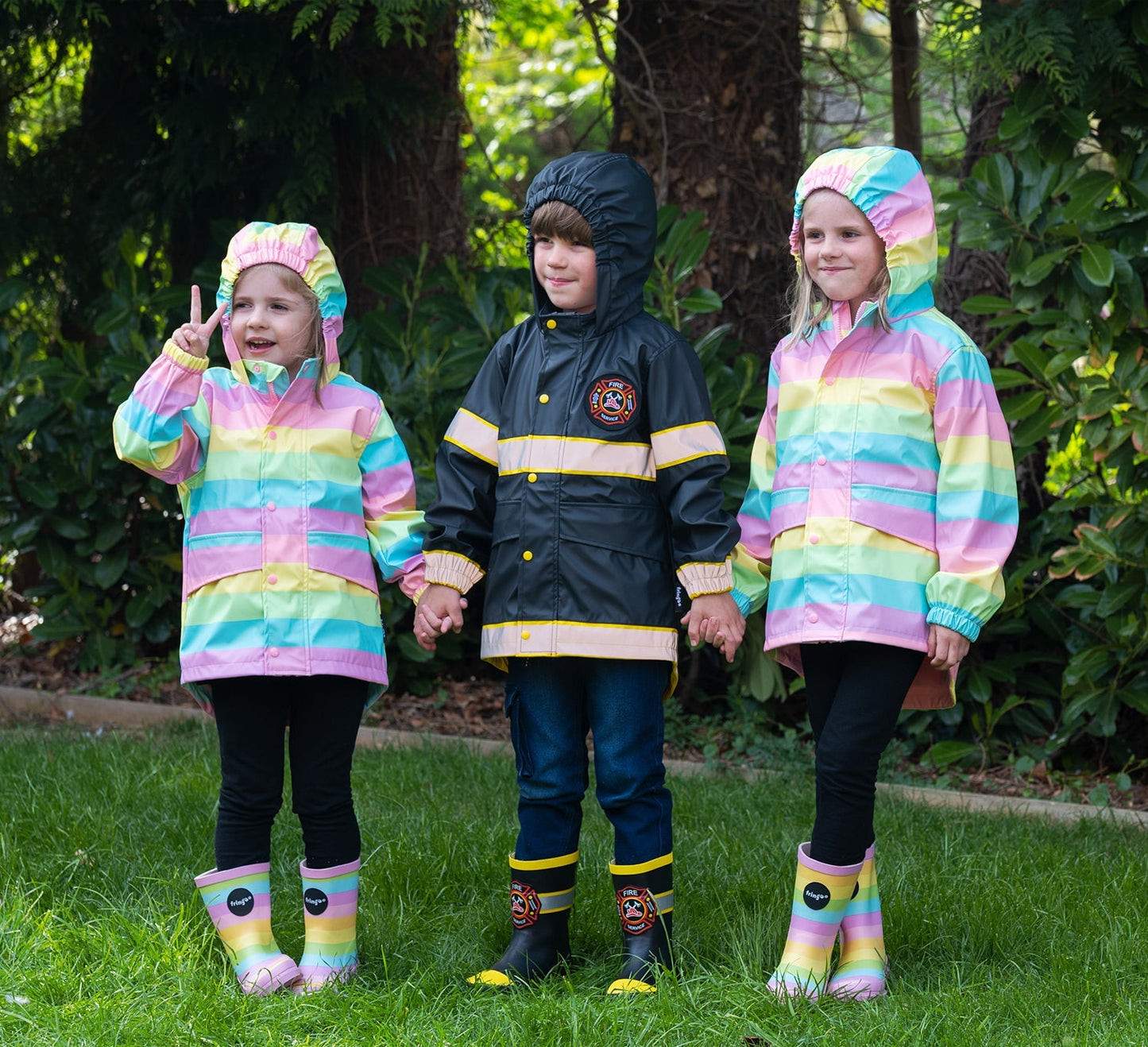 Regenmantel – Feuerwehrfrau