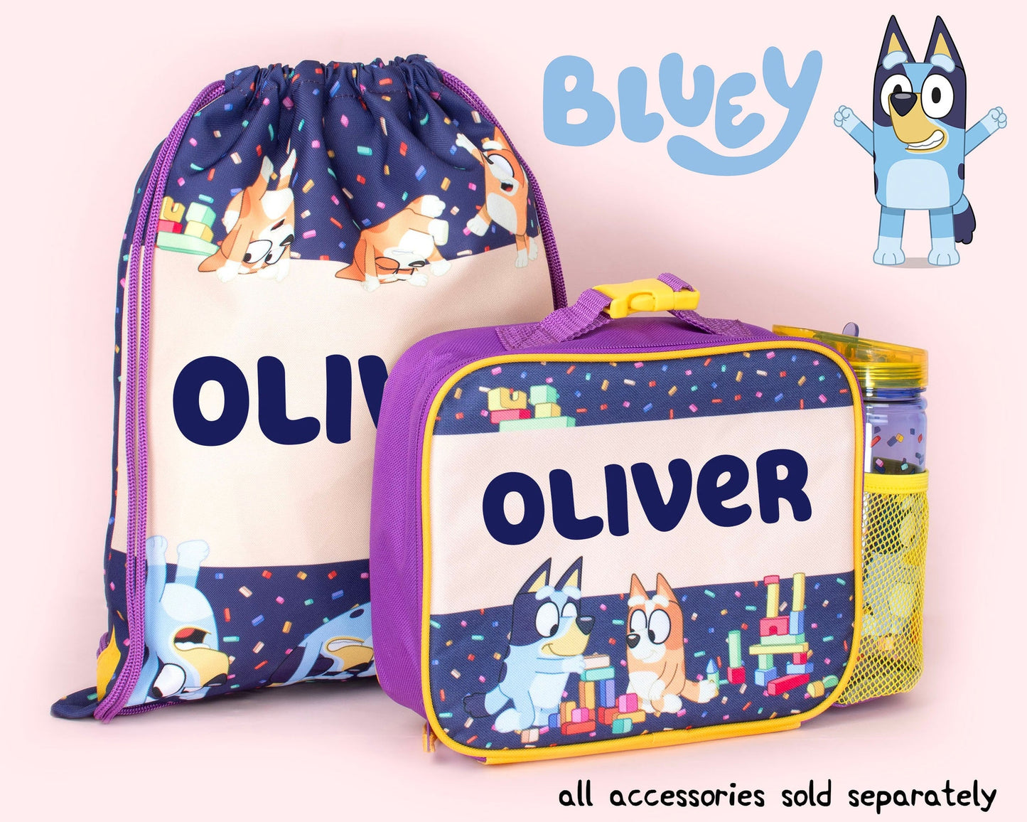 Official Bluey Sac à cordon | enfant PE Sac