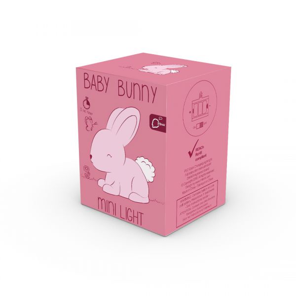 Mini Veilleuse Lapin Rose