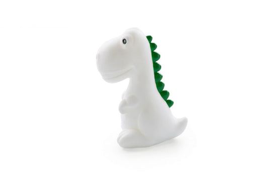 Witte dinosaurus nachtlicht