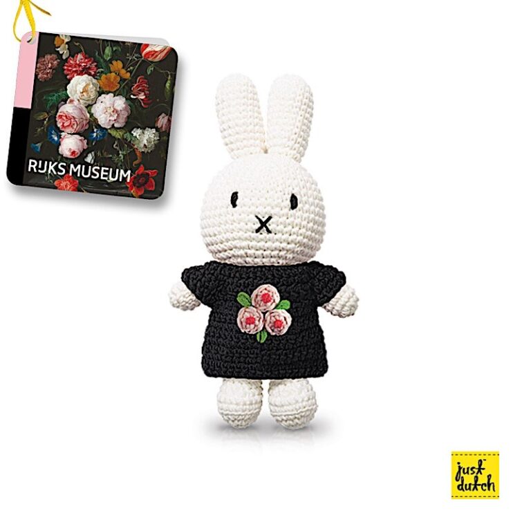 Peluche en Crochet Lapin Miffy - Robe Fleurs