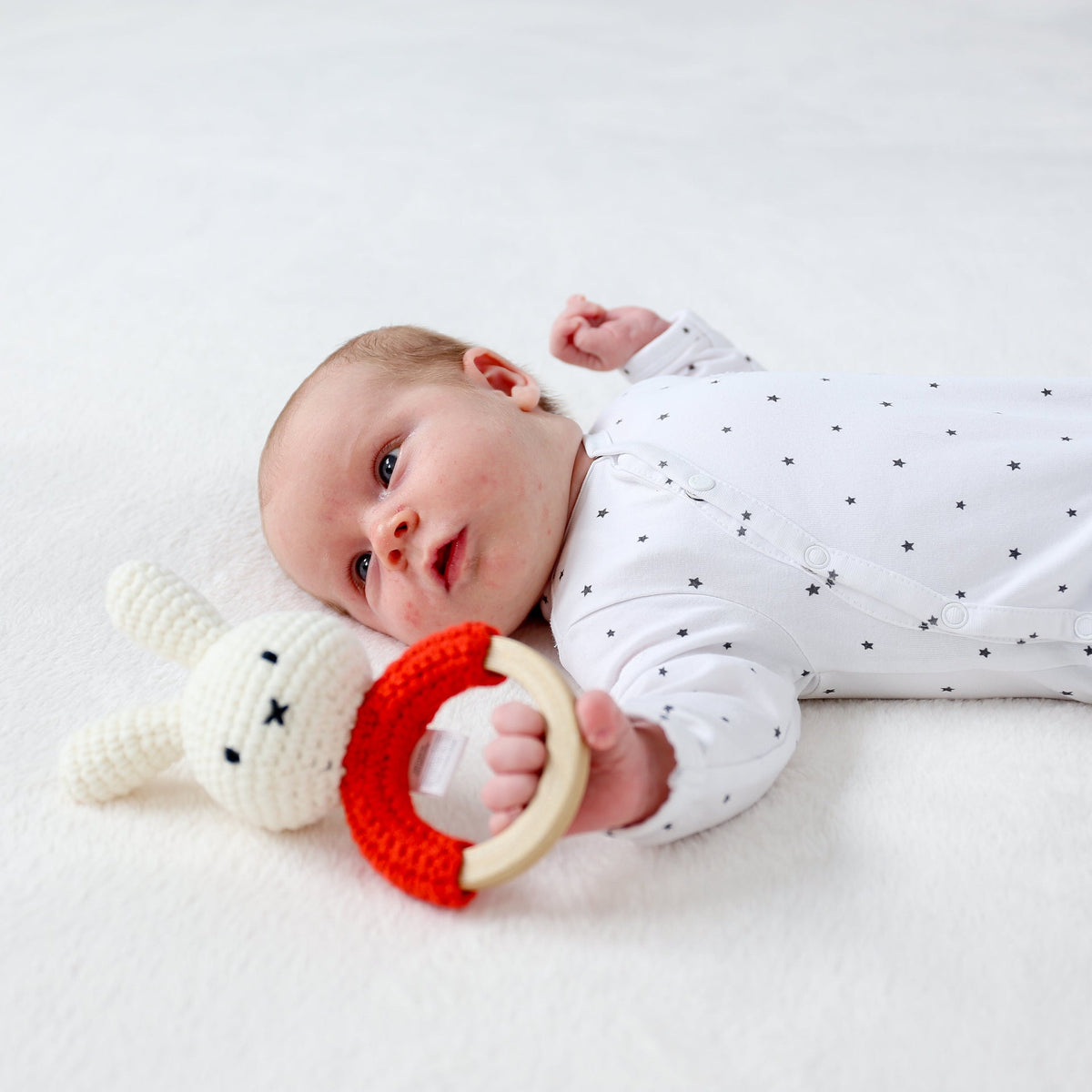 Hochet Miffy Teether Eco-Cotton Just Dutch