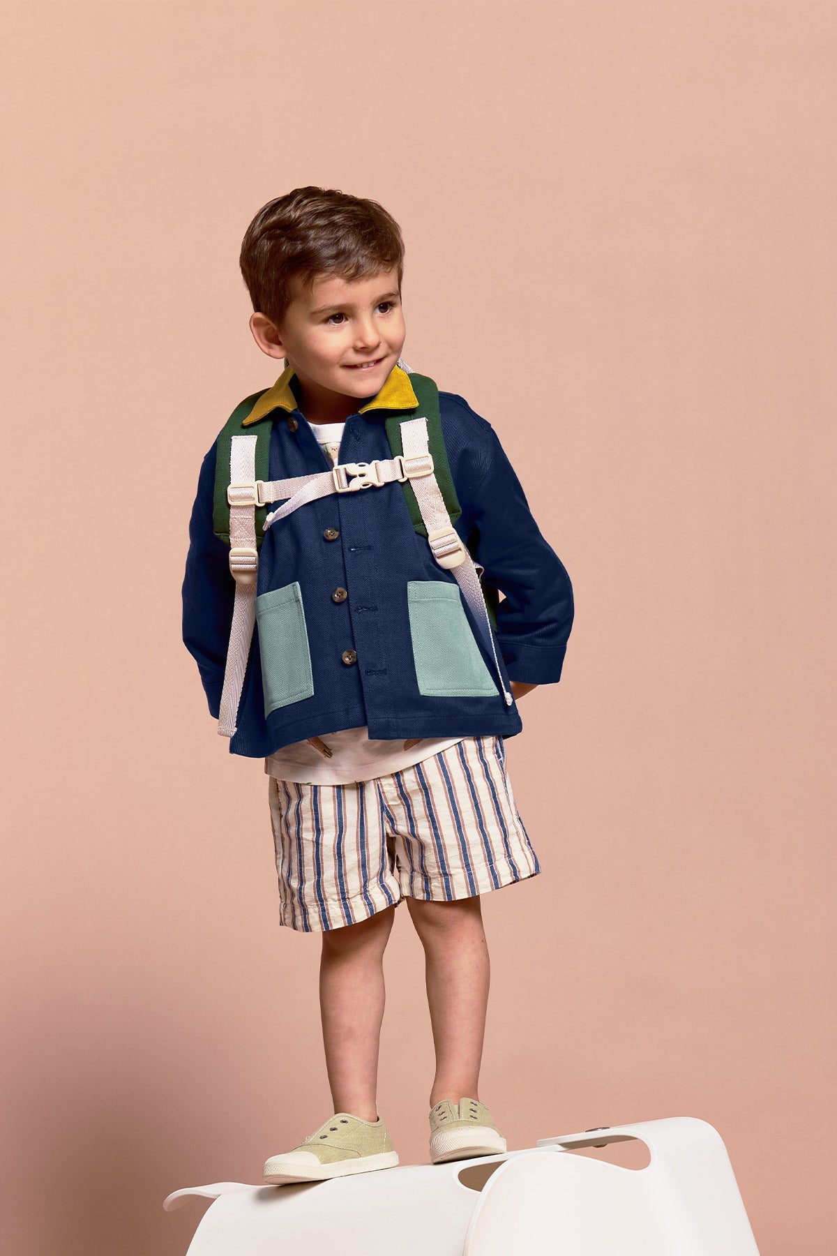 Jacke Marceau Trikolore Marine
