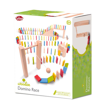 Course de Dominos en Bois – 200 Pièces