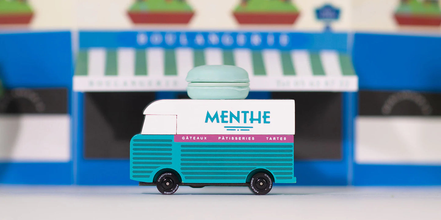 Camionette en Bois Candycar World - Van Macaron Menthe