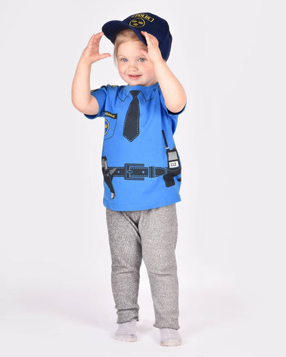 T-shirt Police en coton biologique 110-116 cl 4-6 ans