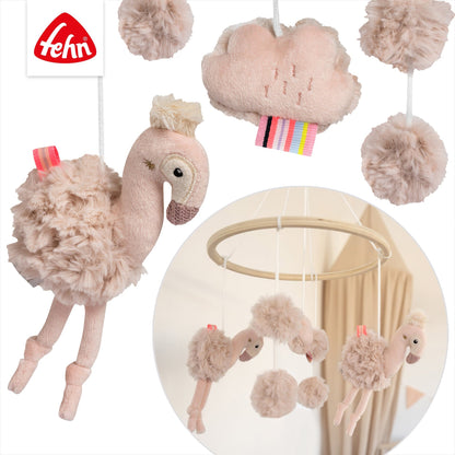 Holz-Mobile Flamingo