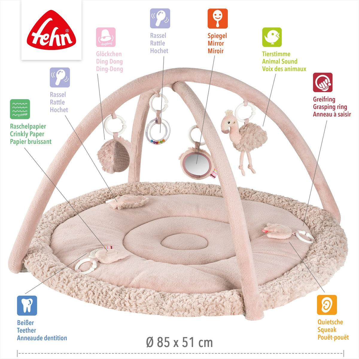 3-D-Activity-Decke Flamingo
