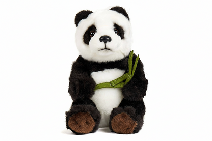 Peluche Panda avec Bambou Assis