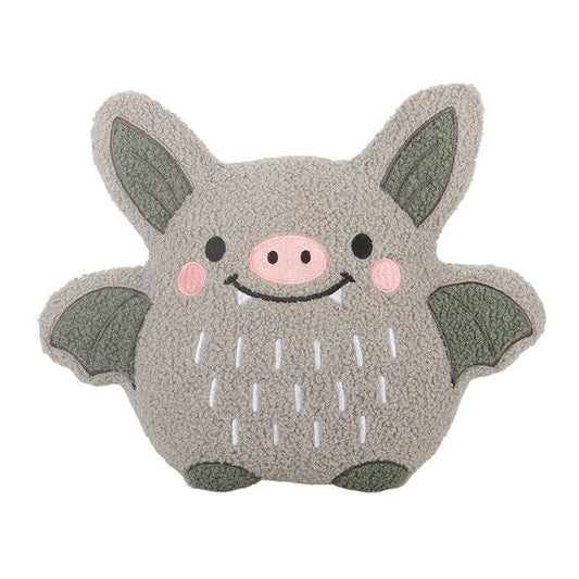 Cute boucle bat cushion