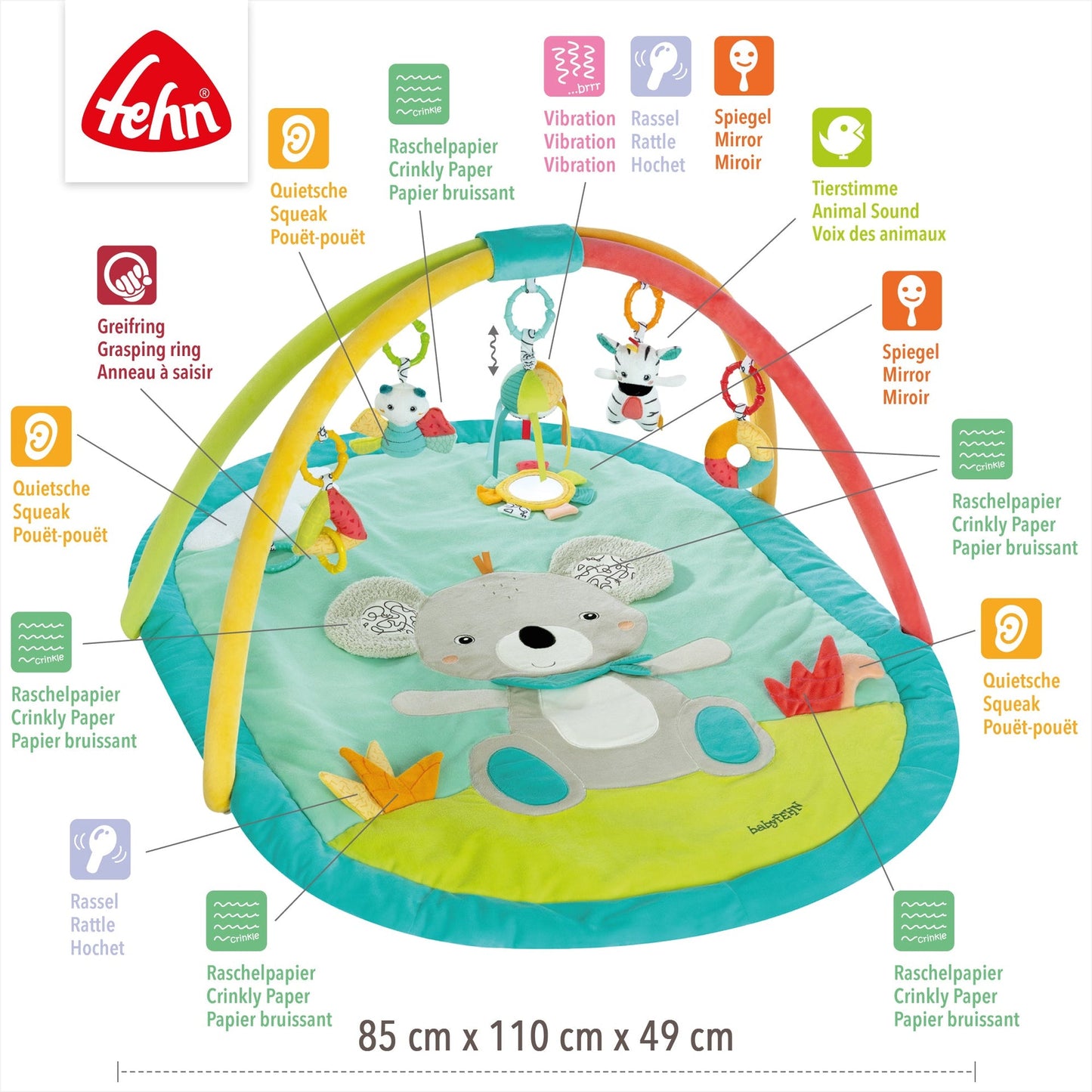 3-D-Activity-Decke Koala