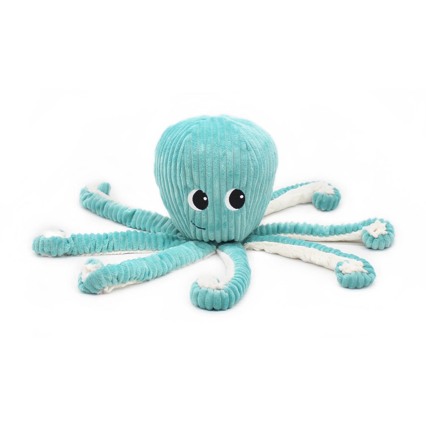 Oktopus-Kuscheltier Filou, Mama mit Baby in Aqua – Les Ptipotos