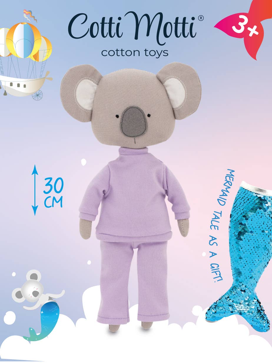 GESCHENKSET: Annie, das Koala-Plüschtier + Meerjungfrauenschwanz