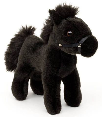 Cheval, debout, noir (sans selle) - Peluche Uni Toys