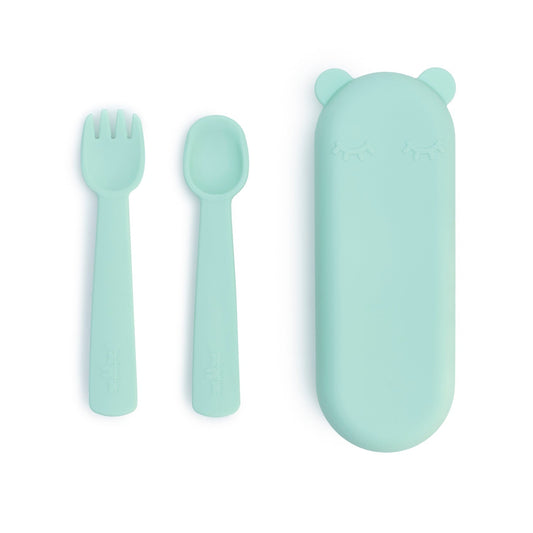 Set de Couverts Bébé Minty Green We Might Be Tiny - OFCK.fr