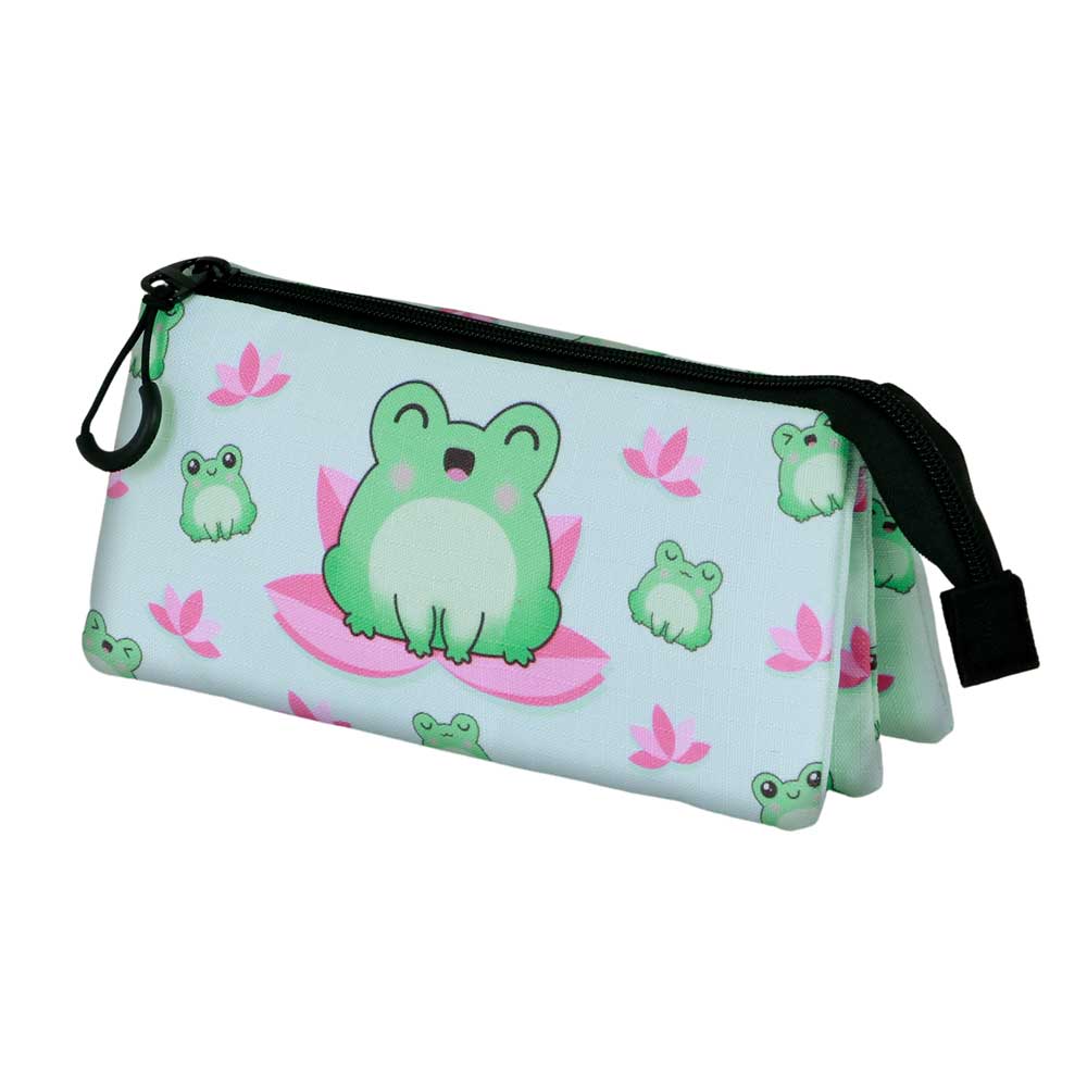 Trousse Triple Oh My Pop! « Froggy » – Turquoise