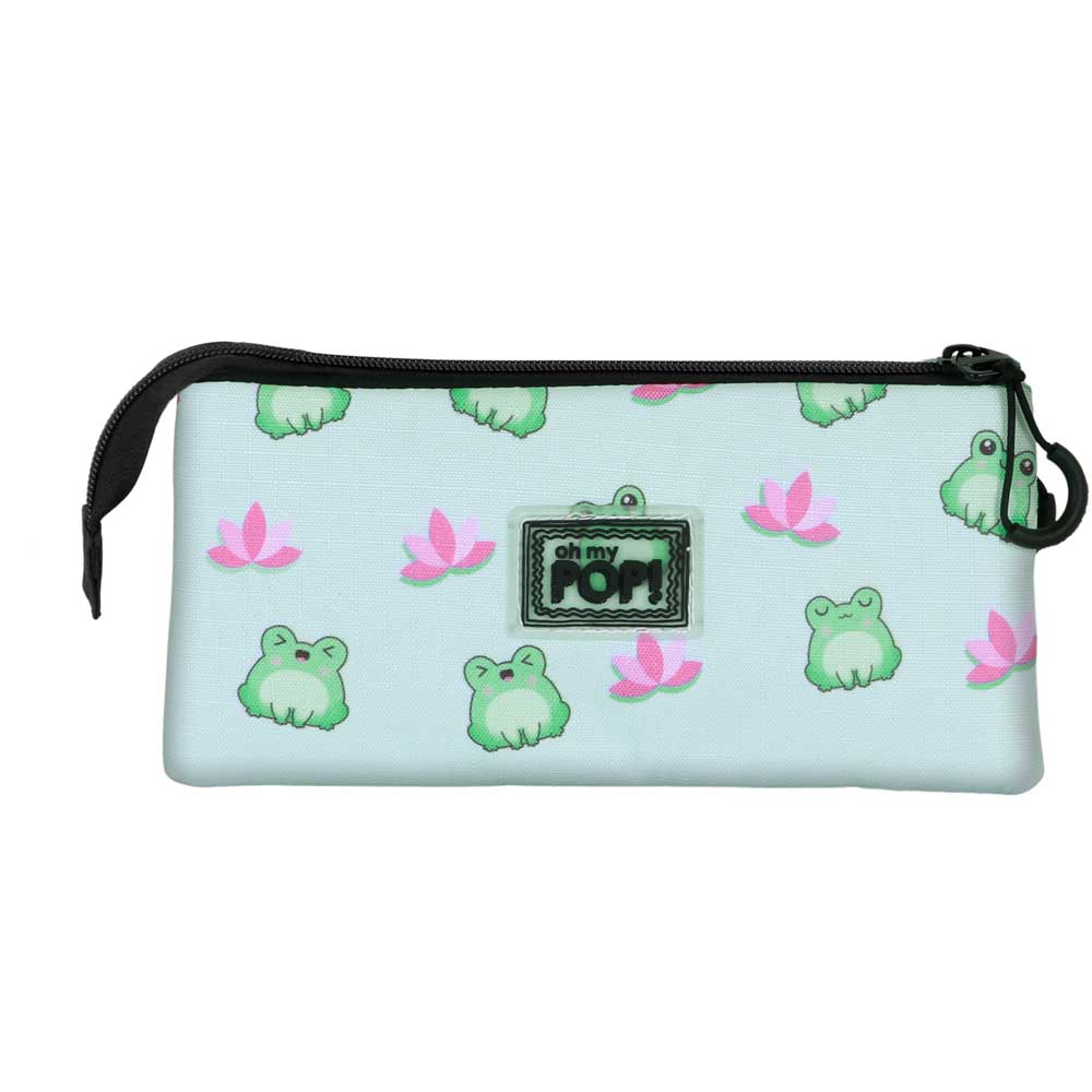 Trousse Triple Oh My Pop! « Froggy » – Turquoise
