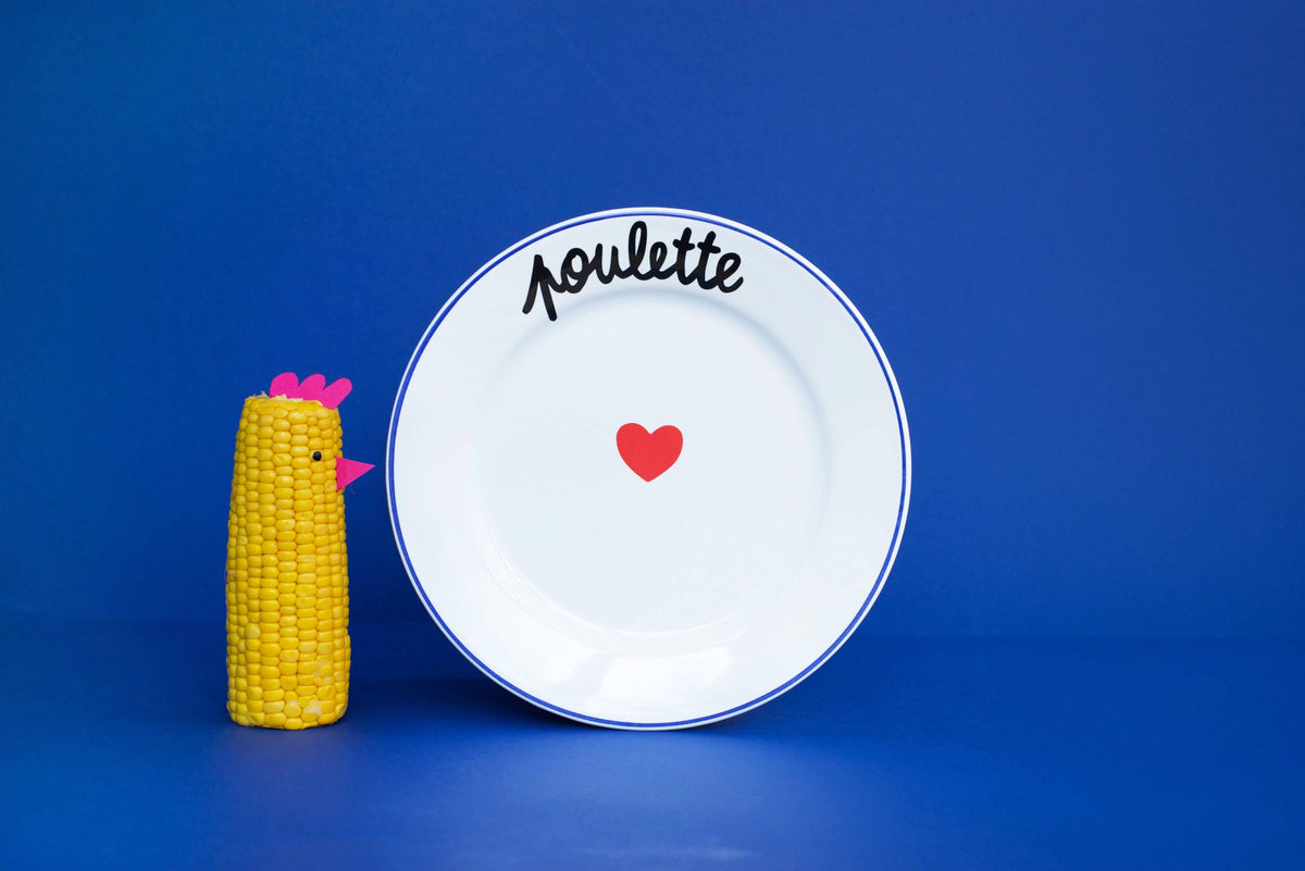 Assiette La Famille S’éclate - Poulette – vue produit 3
