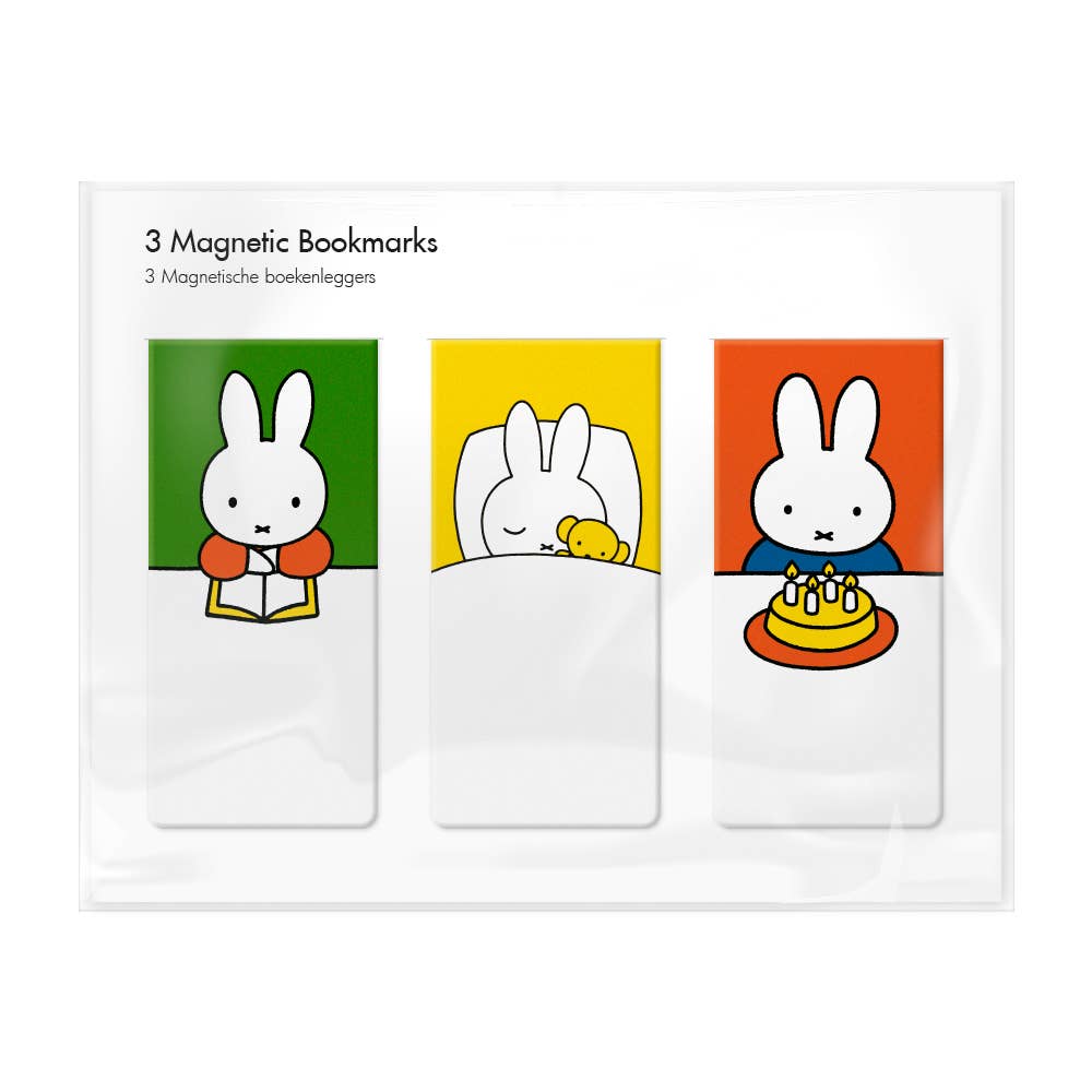 Marque-page magnétique, ensemble de 3, Miffy Maison