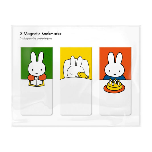 Magnetic bookmark, set of 3, Miffy House
