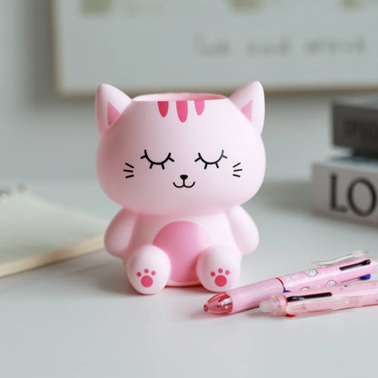 3D-Stiftehalter Rosa Katze