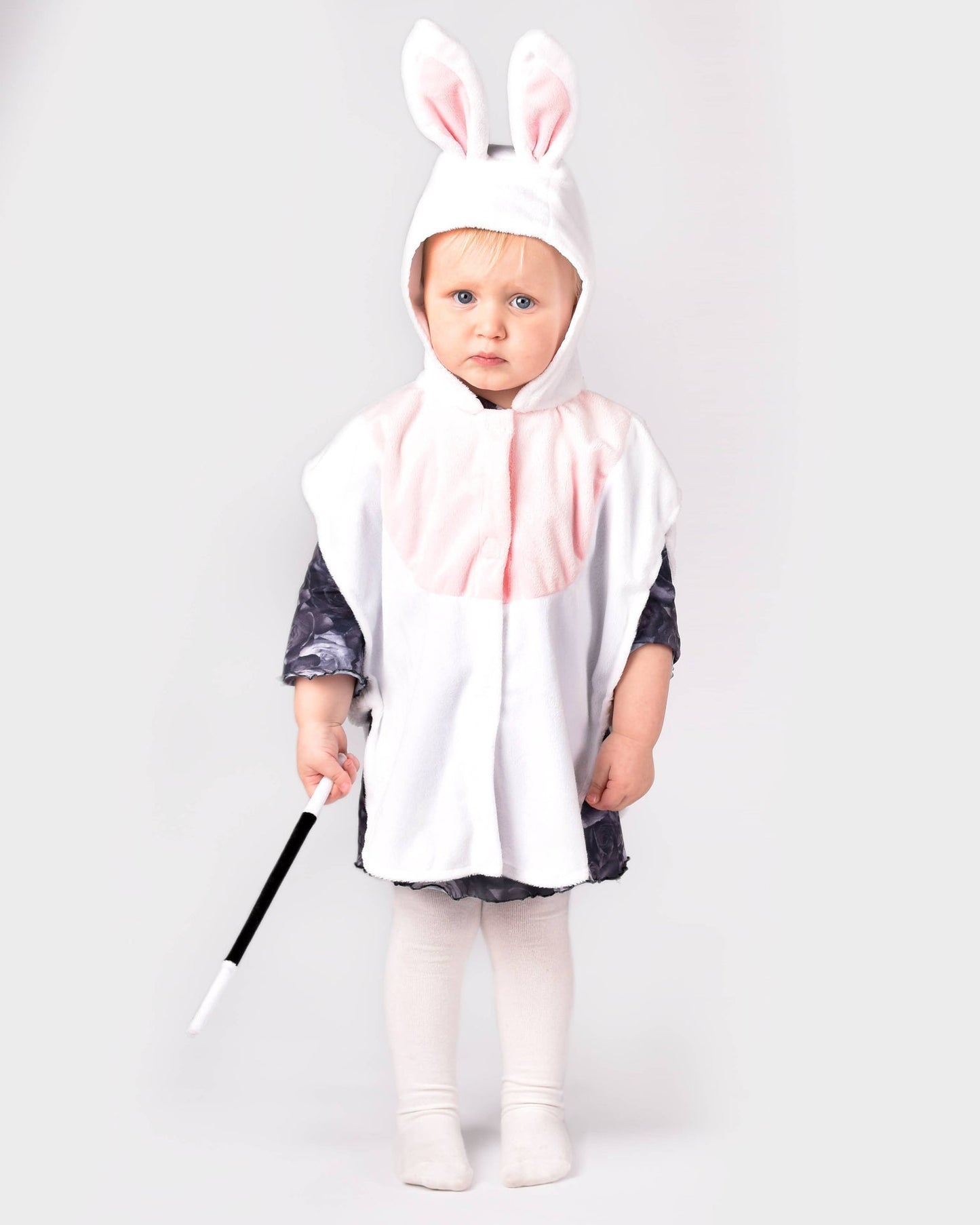 Mini cape lapin 86-110 cm pour enfants de 1 à 4 ans