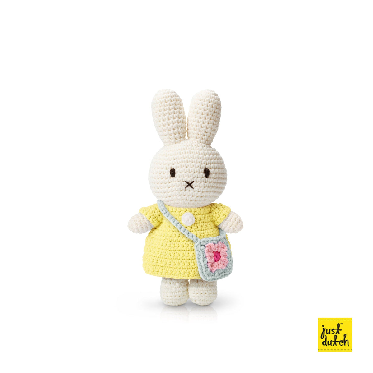 Peluche en Crochet Lapin Miffy - Sac à Main - Jaune pastel