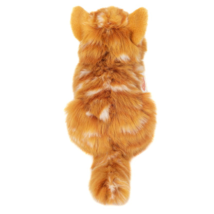 Peluche Chat roux allongé